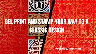 Gel Print and Stamp your way to a Classic Card Design
