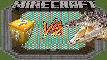 LARGE CROCODILE - LUCKY BLOCK SURVIVAL - MINECRAFT 1.15.2 (MODDED MINI-GAME)