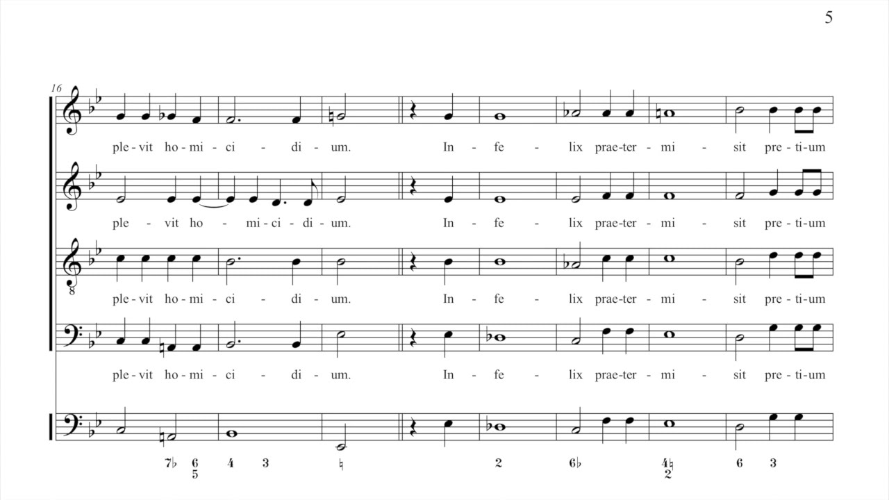 Michael Haydn   Responsoria in Coena Domini   4 Amicus meus Score video