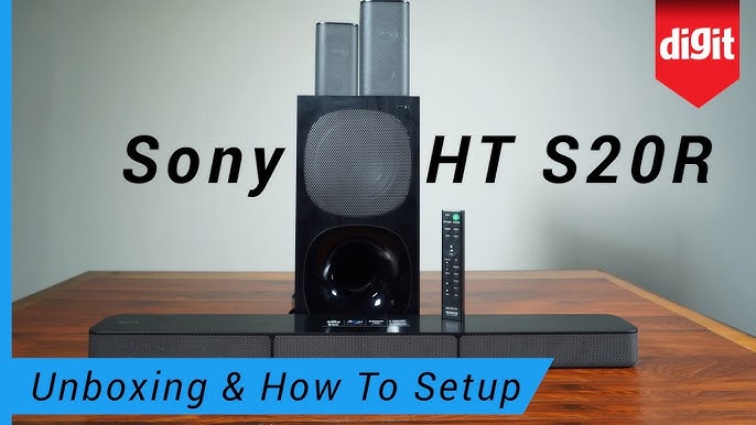 Unboxing and how to set up the Sony HT S40R soundbar 