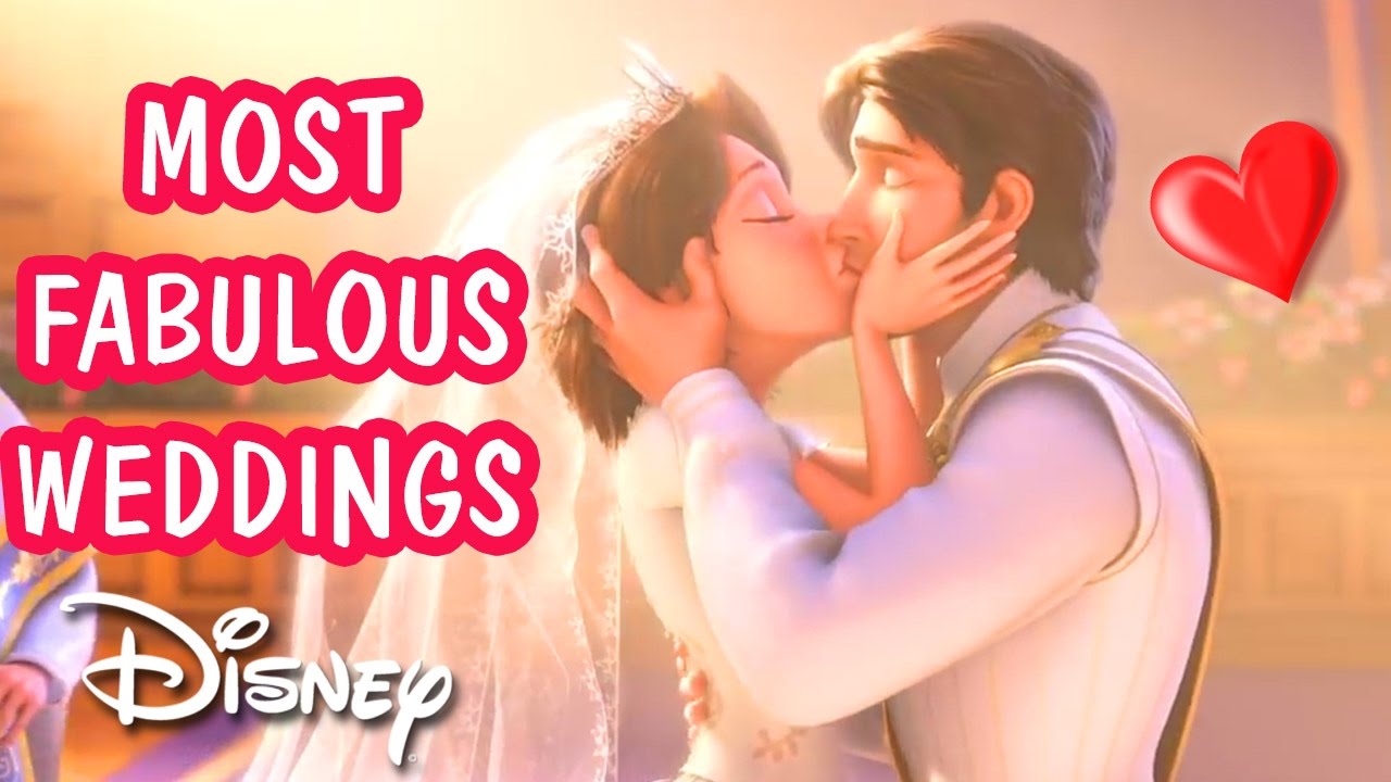 MOST FABULOUS WEDDINGS From Disney Animated Family Movies - YouTube