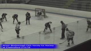 Acton Boxborough Girls Ice Hockey @ Chelmsford 2/3/16