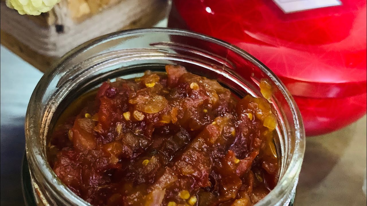 KETO/GLUTEN FREE TOMATO CHILLY JAM (yummilicious) YouTube