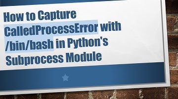 How to Capture CalledProcessError with /bin/bash in Python