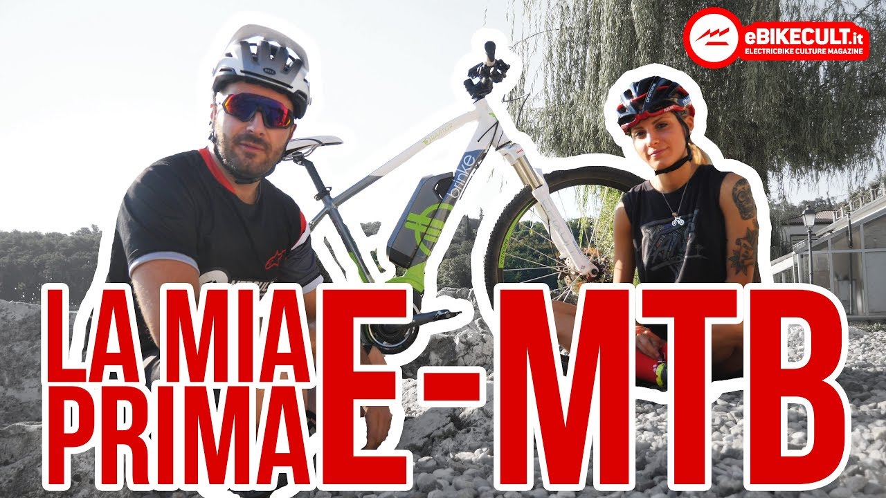 Lei e la prima e-Mtb