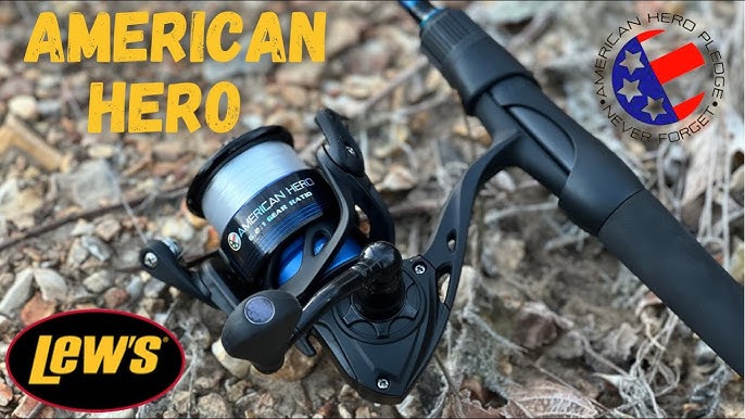  Lew's Fishing American Hero Spinning Combo, 6'/Medium