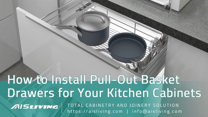 DIY Pull-Out Basket For The Kitchen – Mounted In Minutes!