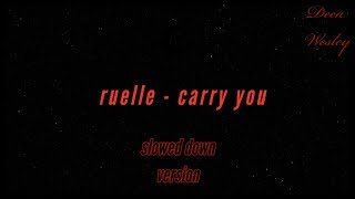 Video thumbnail of "ruelle - carry you [slowed down]"