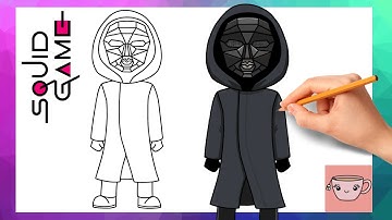 How To Draw The Front Man from Squid Game | Easy Drawing Tutorial