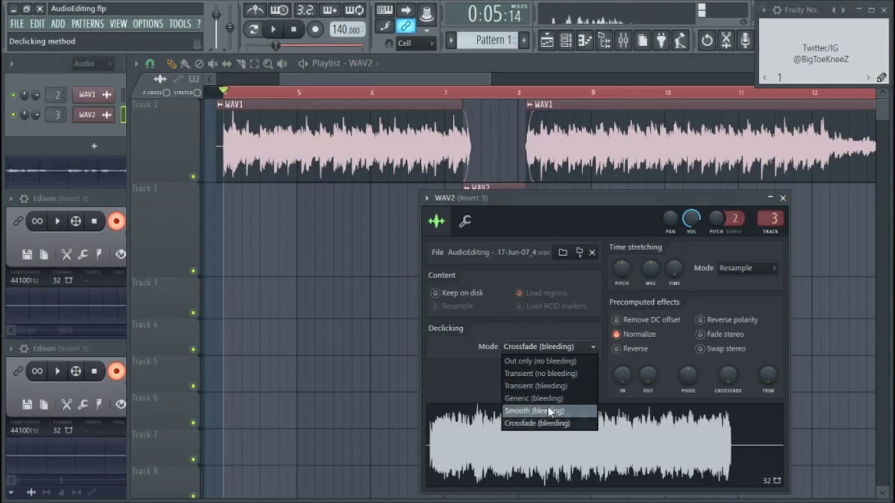 Editing Audio in FL Studio 12 - YouTube