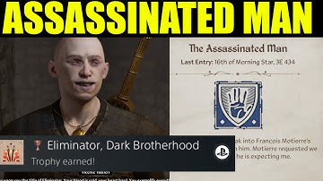 Oblivion Remastered - The assassinated man quest guide (how to reach eliminator dark brotherhood)