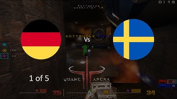 Germany vs Sweden Quake 3 Arena CTF q3w3 2007-07-17 game 1 of 5