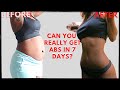 ABS IN 7 DAYS?! i tried Alexis Ren's abs workout here is the result (most honest)