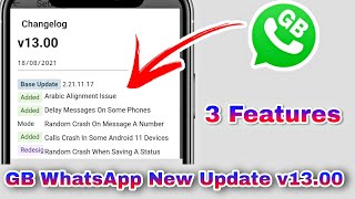 3 New Features Add in GB WhatsApp | v13.00 Update | MRF Technical Facility.