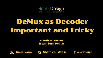 Demux As a  Decoder #verilog #systemverilog #uvm #fpga #cmos #vlsi #training #vlsidesign