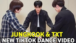 Bts Jungkook Dancing Txt 'Happily Ever After’ With Beomgyu & Taehyun Tiktok Dance Challenge