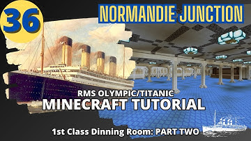 RMS Olympic/Titanic , 4:1 Scale,  Minecraft Tutorial. PART THIRTY-SIX