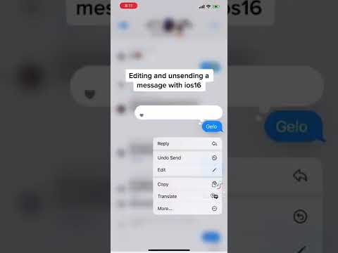 Editing and unsending messages with iOS 16 #apple #ios16 #beta #iphone #imessage #technology #tech
