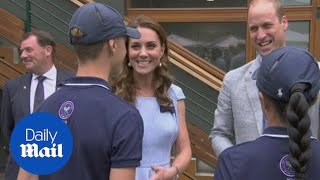 Duke and Duchess of Cambridge arrive at Wimbledon for men's final