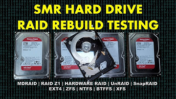 SMR Hard Drive Testing - RAID Rebuild and File Transfer