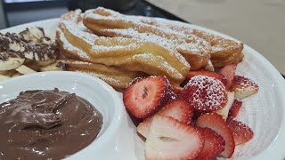 Homemade Churros Recipe in Simple way/ وصفه التشوروز الاسبانى بطريقه مبسطه والطعم لا يقاوم