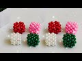 Beaded Cube | 3D Cube | Square making with beads | DIY Beaded Keychain | Dice shape KeyHolder Craft