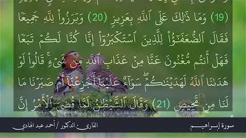 تلاوات رمضان - سورة إبراهيم - القارئ / أحمد عبد الهادي