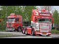 Retro Truck Tour 2024 Truckshow for old Trucks | open pipes sound from Scania V8 L6, DAF, Volvo