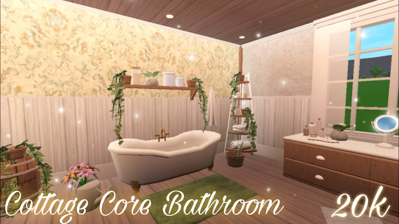 Cottage Core Bathroom Bloxburg Inspirational Build 20k YouTube