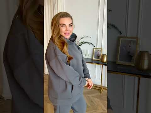 Жіночий теплий костюм двійка, худі з капюшоном + кишеня «кегуру», штани висока посадка, тринитка з начосом (фліс) 52-66 Батал., видео 1