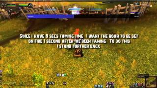 [Solo] How to tame a "Fire Boar" Hunters pet.