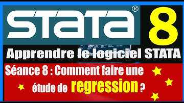 Séance 8 : Comment faire une régression simple et multiple dans le logiciel Stata? #Stata#regression