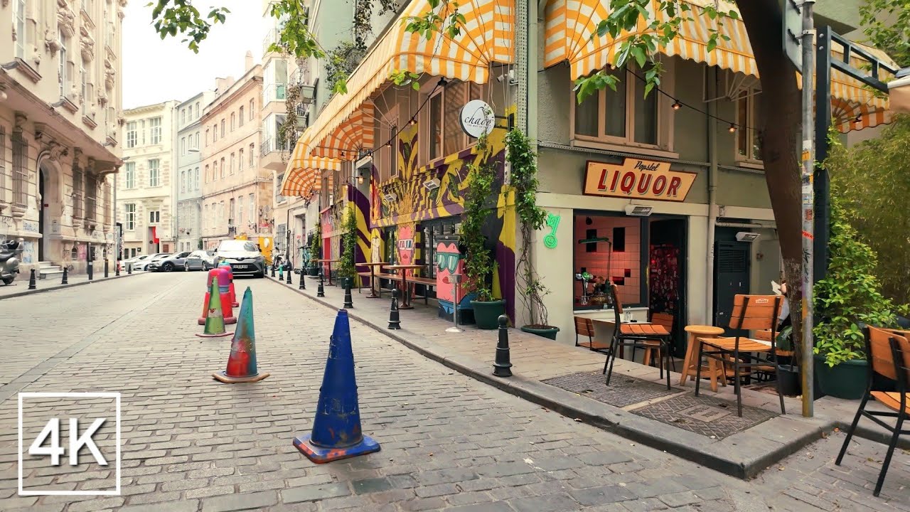 Çukurcuma Morning Walk ☀️🌿Bohemian District of Beyoğlu, İstanbul | 4K