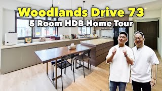 Home Tour: Woodlands 5 Room HDB Flat with Super Spacious Kitchen! | LoukProp Homes Singapore