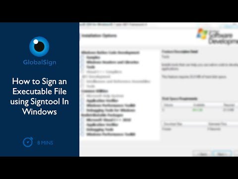 How to Sign an Executable File using Signtool In Windows