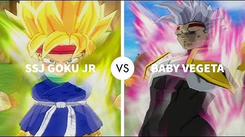 SSJ Goku Jr VS Baby Vegeta | Dragon Ball Z Budokai Tenkaichi 3 Mod | Very Hard CPU VS CPU