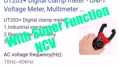 Ut203+ Digital Clamp Multimeter