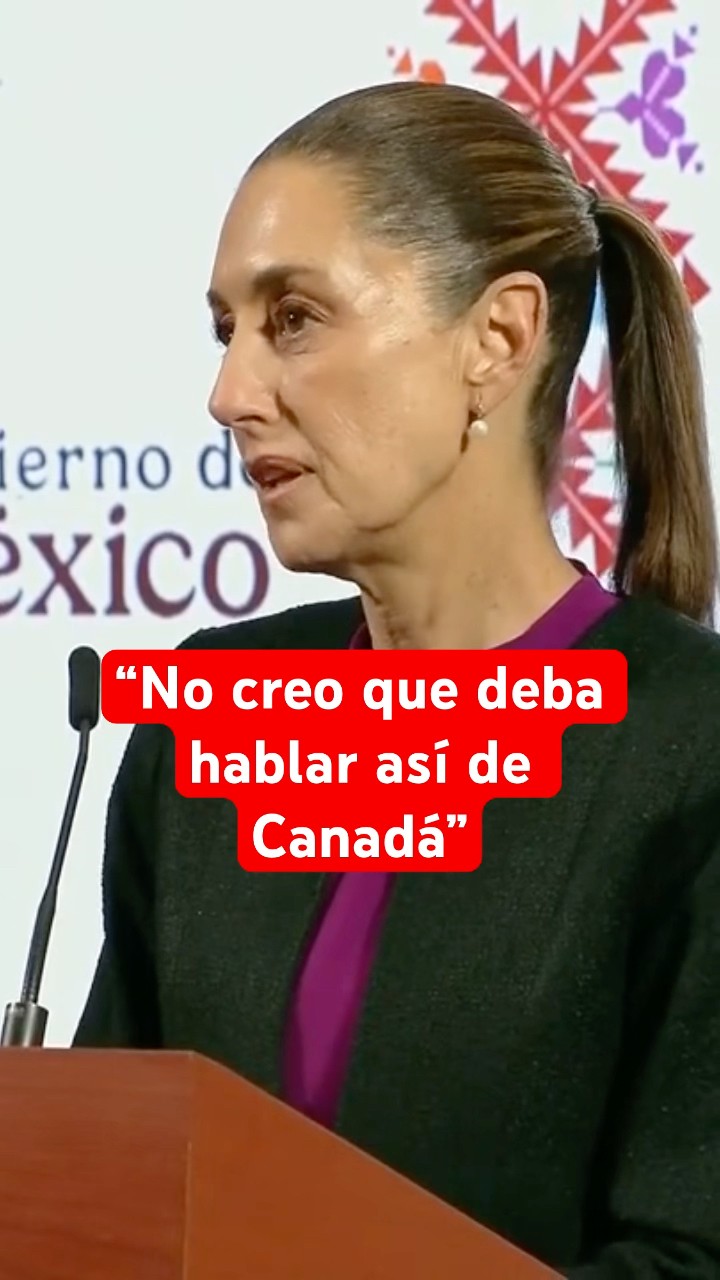Sheinbaum defiende a Canadá frente a comentarios de Trump #shorts