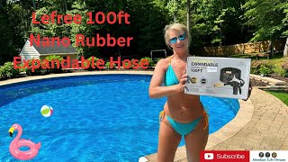 Lefree Expandable Garden Hose 100ft New Patented Water Hose with 40 Layers of Innovative Nano Rubber