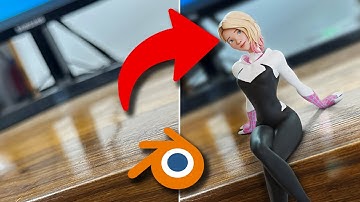 How to add 3D objects to Photos in Blender
