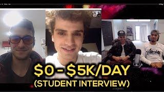 From $0/Month To $5k/Day Dropshipping (Student Interview)