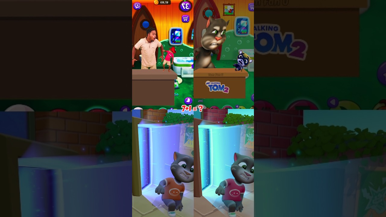 OMG Tom Ghost My Talking Tom 2 🤯 #shorts #tom #animation #cartoon #viral #cat #trend1 26