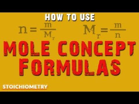 The Mole Concept | How to Use Mole Concept Formulas (Part 1 of 3) - YouTube