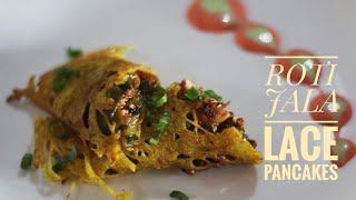 How to make Roti Jala | Veg & Non-Veg stuffing | Net/Lace Pancake | Oriental Recipe