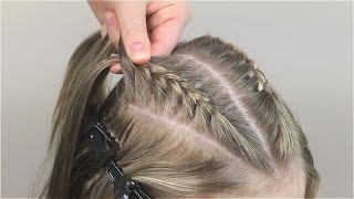 Три быстрые прически для школы / #прическа на средние волосы by Марина Кассандра 13,448 views 2 months ago 8 minutes, 3 seconds