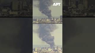 Massive Warehouse Fire Sends Thick Smoke Over Paris Skyline, Emergency Crews Rush In | APT