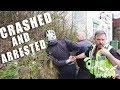 UK MOPED THIEF CRASH AND ARRESTED