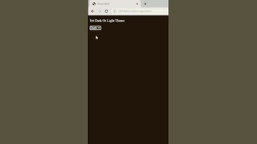 How To Toggle Dark And Light Mode With #HTML & #JavaScript