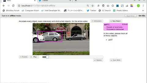 "VATIC" Automatic Object Tracking Video Annotation Tool