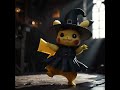 Pikachu x Wednesday Dance Crossover! 😱💃 #Shorts#Pikachu #WednesdayDance #JennaOrtega #PokemonDance